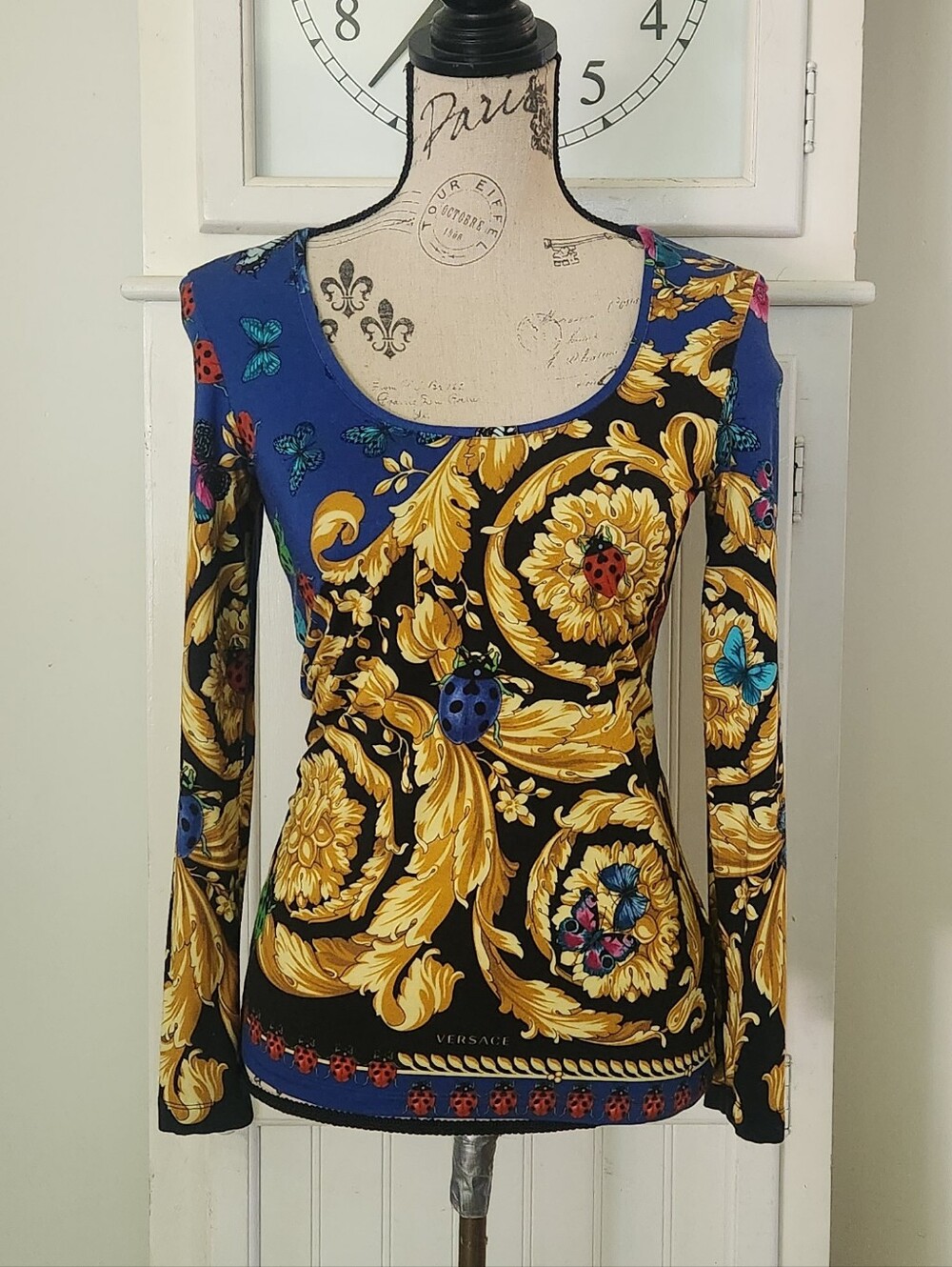 Vintage Y2K Versace long sleeve top